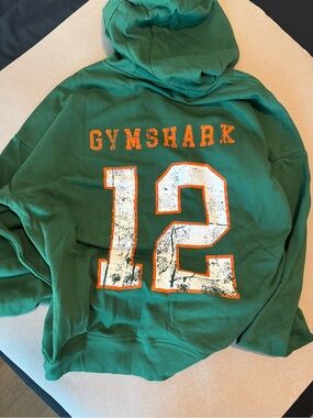 Gymshark Varsity Graphic Hoodie Green NWT | Oversized